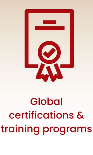 Global certifications & training programs