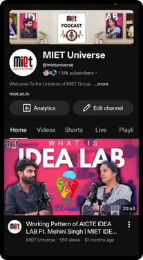 Youtube profile preview