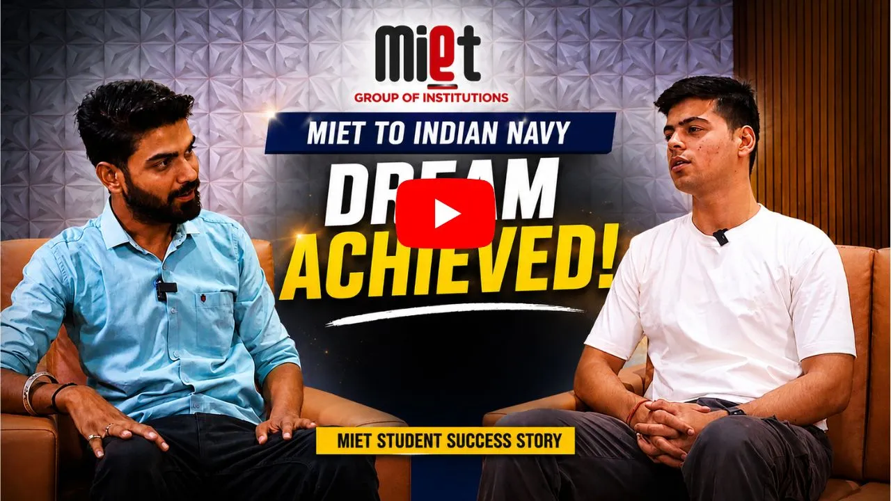 From MIET to Indian Navy 🇮🇳 | Sub Lieutenant Selection Journey | MIET Meerut